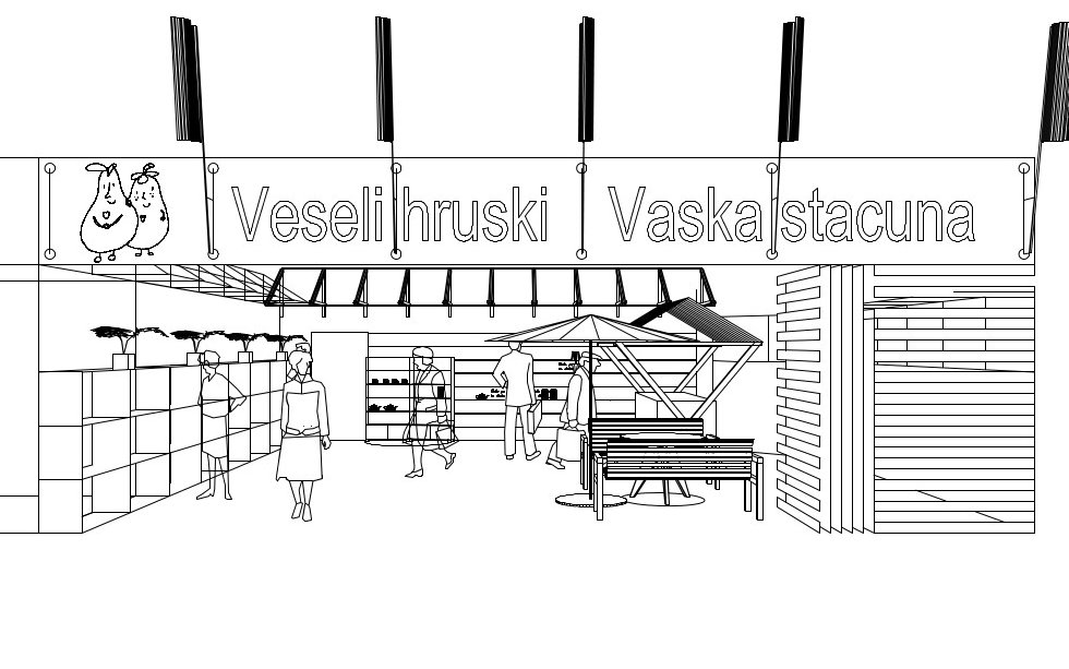 Dvorišče trgovinice